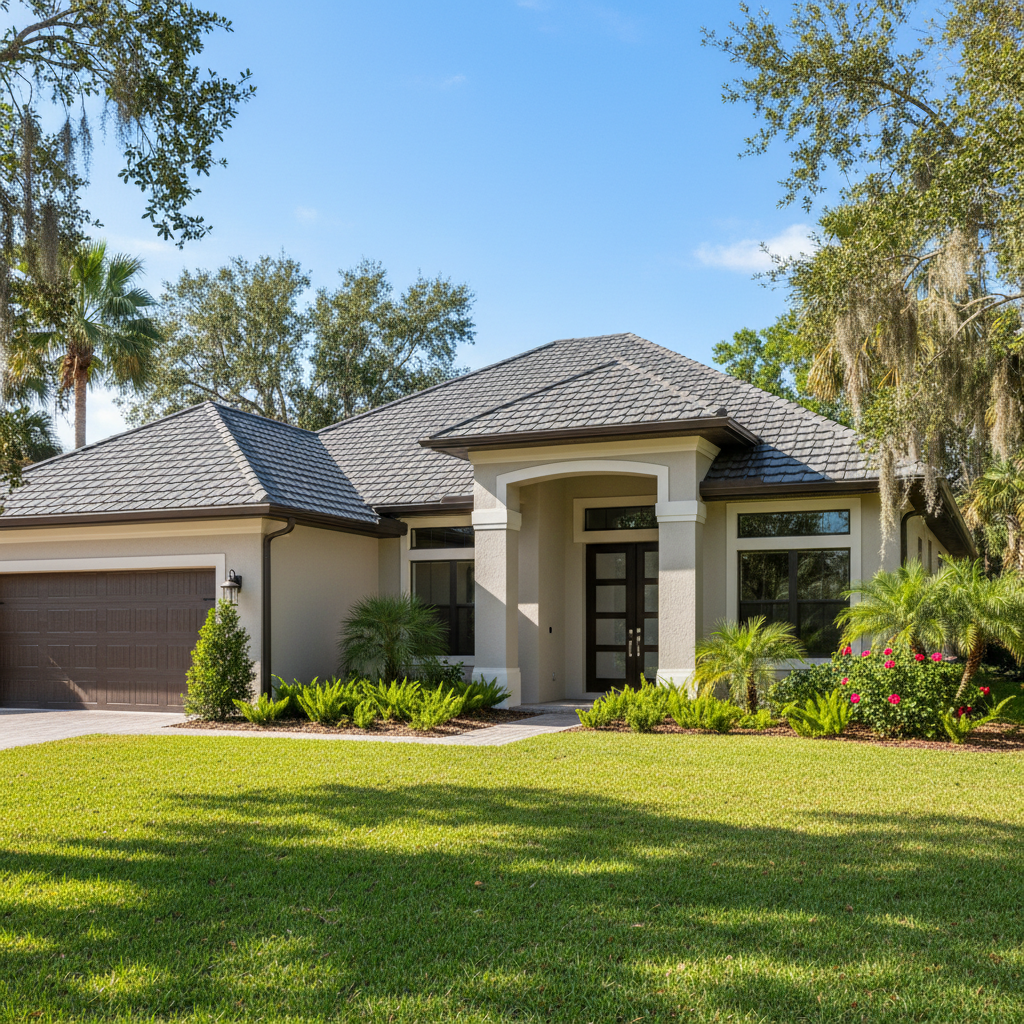 Haines City roofing service page hero for Trimm Roofing