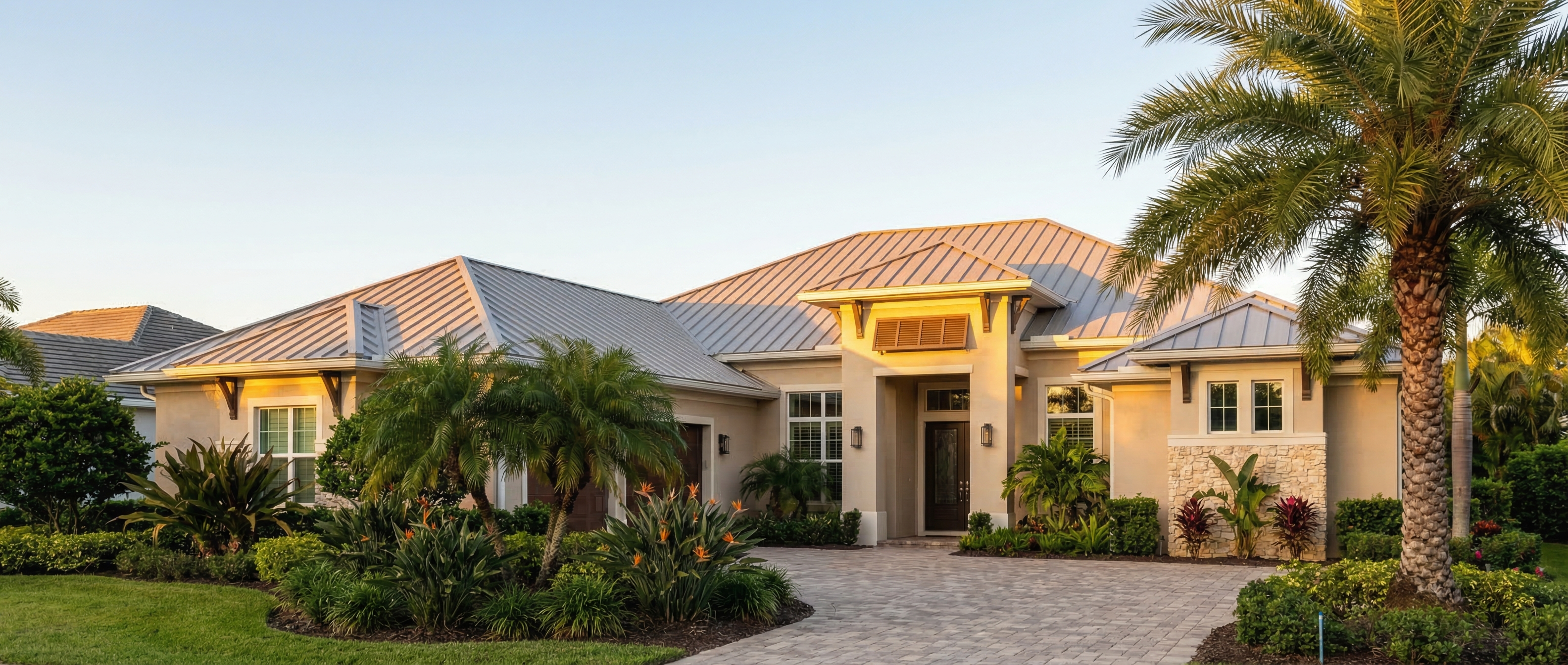 Florida home exterior for Trimm Roofing contact page